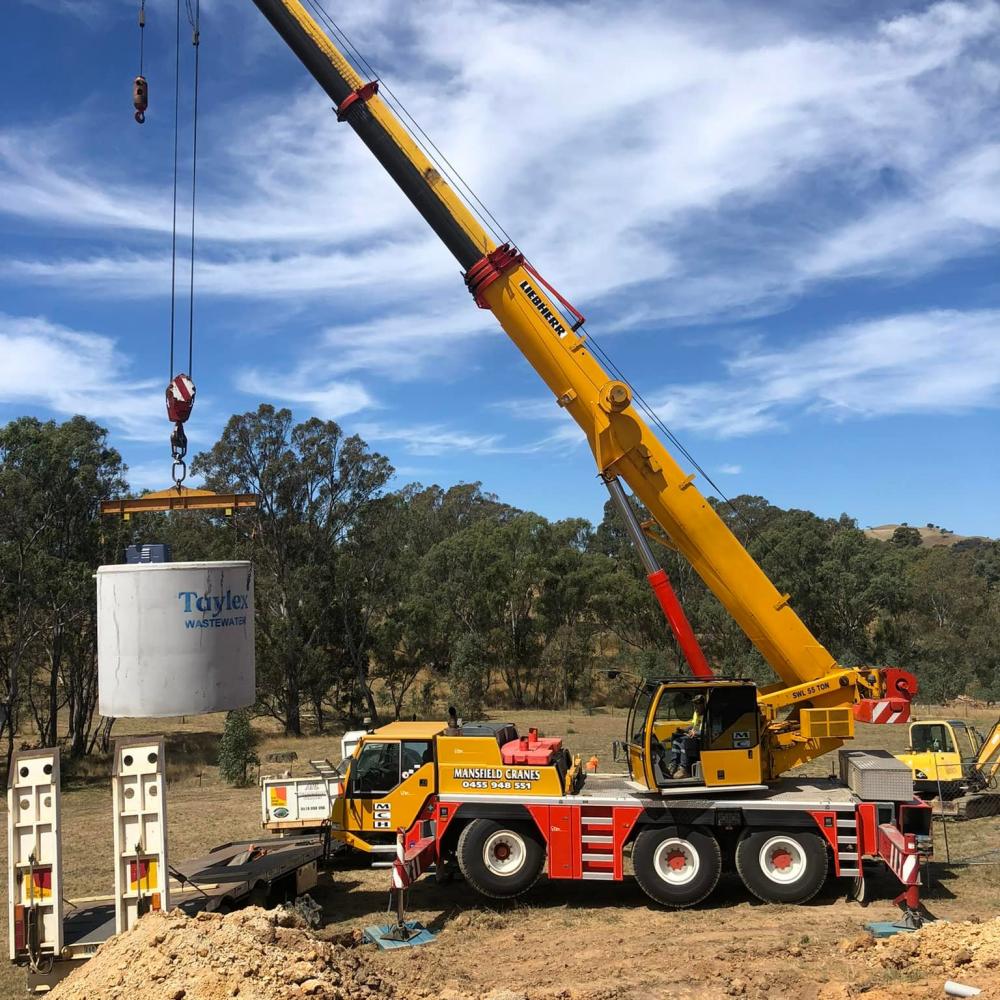 55 tonne crane hire Mansfield Mansfield Crane Hire